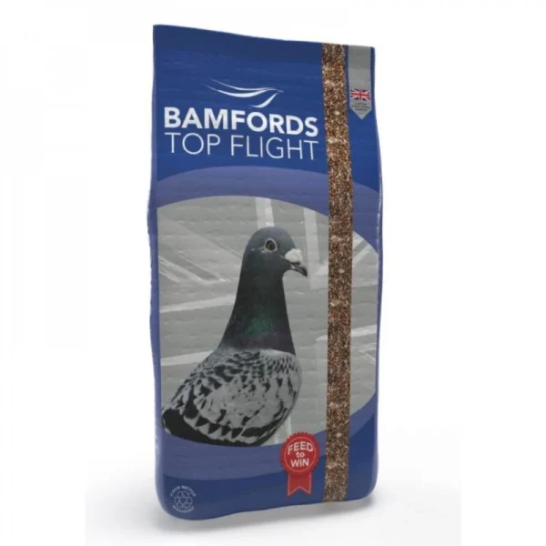 a bag of racing pigeon breeding corn mix.